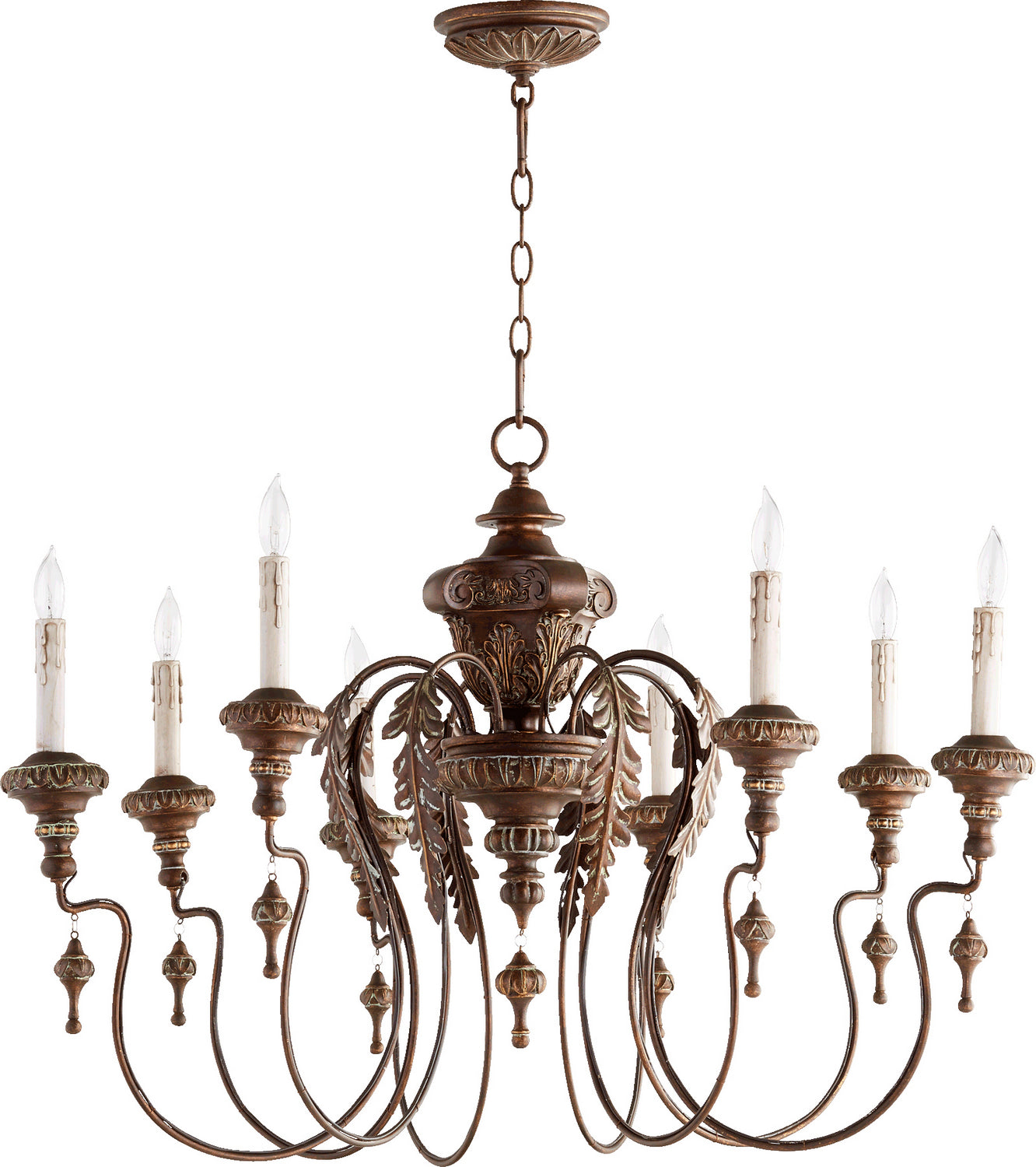 Quorum - 6006-8-39 - Eight Light Chandelier - Salento - Vintage Copper