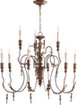 Quorum - 6006-9-39 - Nine Light Chandelier - Salento - Vintage Copper