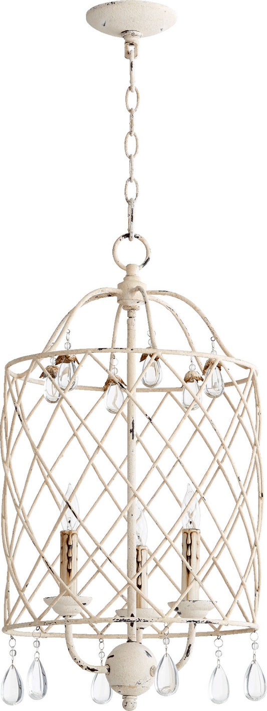 Quorum - 6944-3-70 - Three Light Entry Pendant - Venice - Persian White