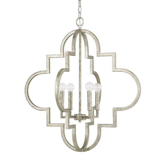 Capital Lighting - 4542AS - Four Light Pendant - Ellis - Antique Silver