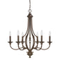 Capital Lighting - 4706BB-000 - Six Light Chandelier - Leigh - Burnished Bronze