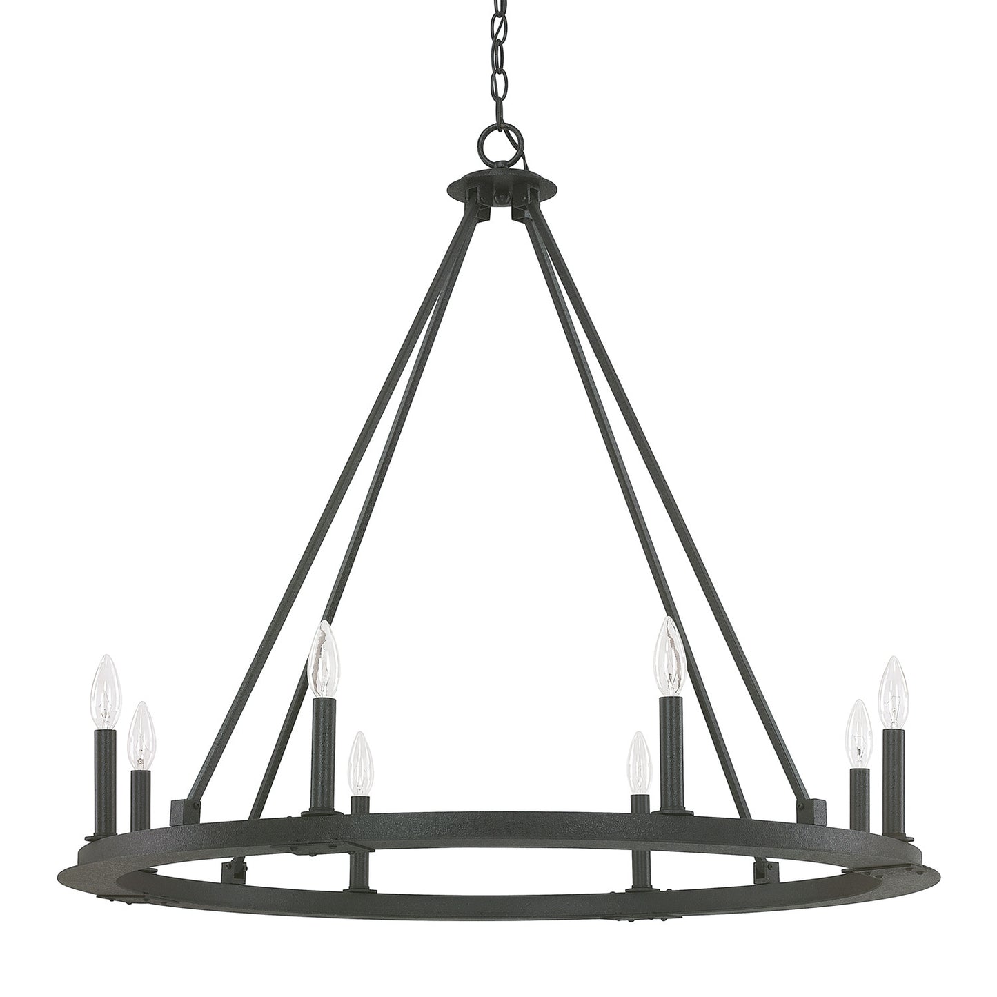 Capital Lighting - 4918BI-000 - Eight Light Chandelier - Pearson - Black Iron