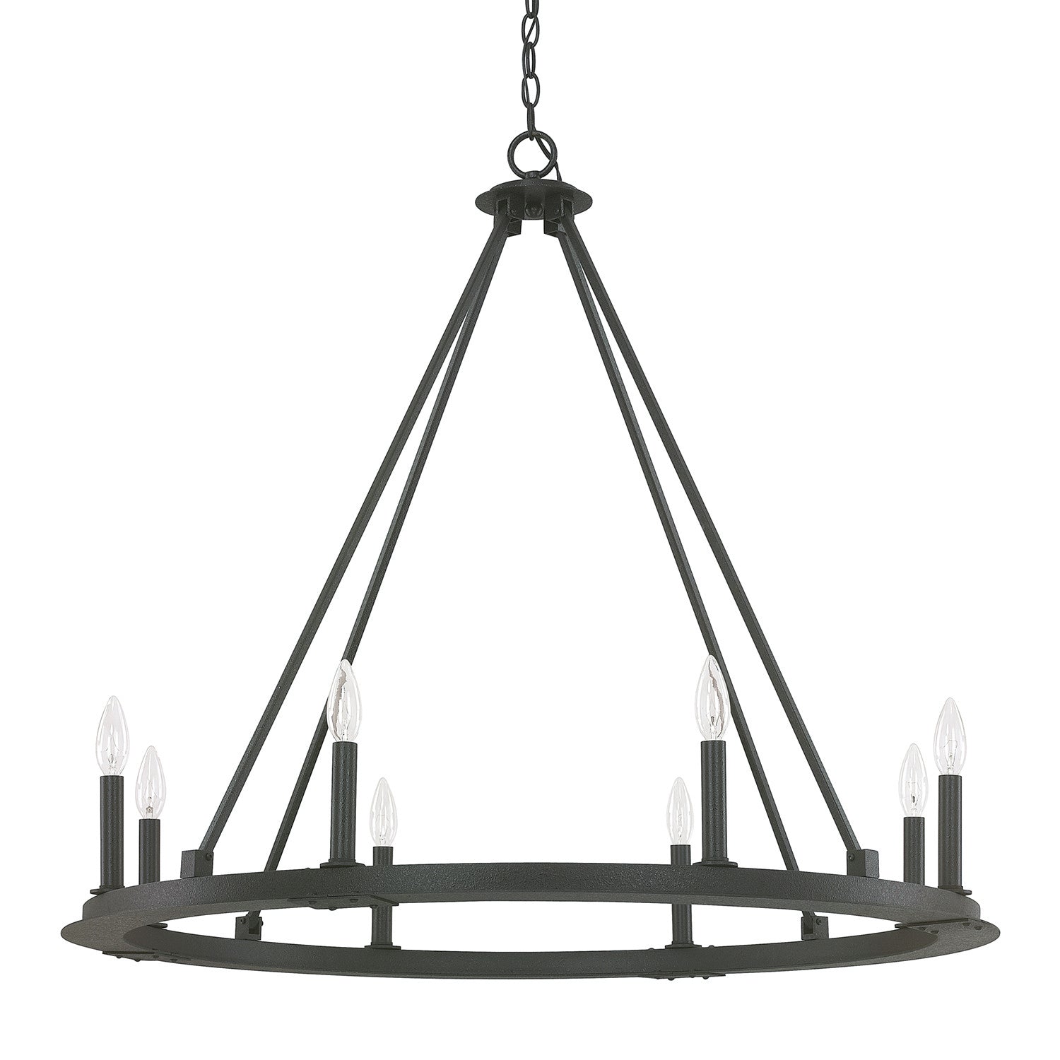 Capital Lighting - 4918BI-000 - Eight Light Chandelier - Pearson - Black Iron