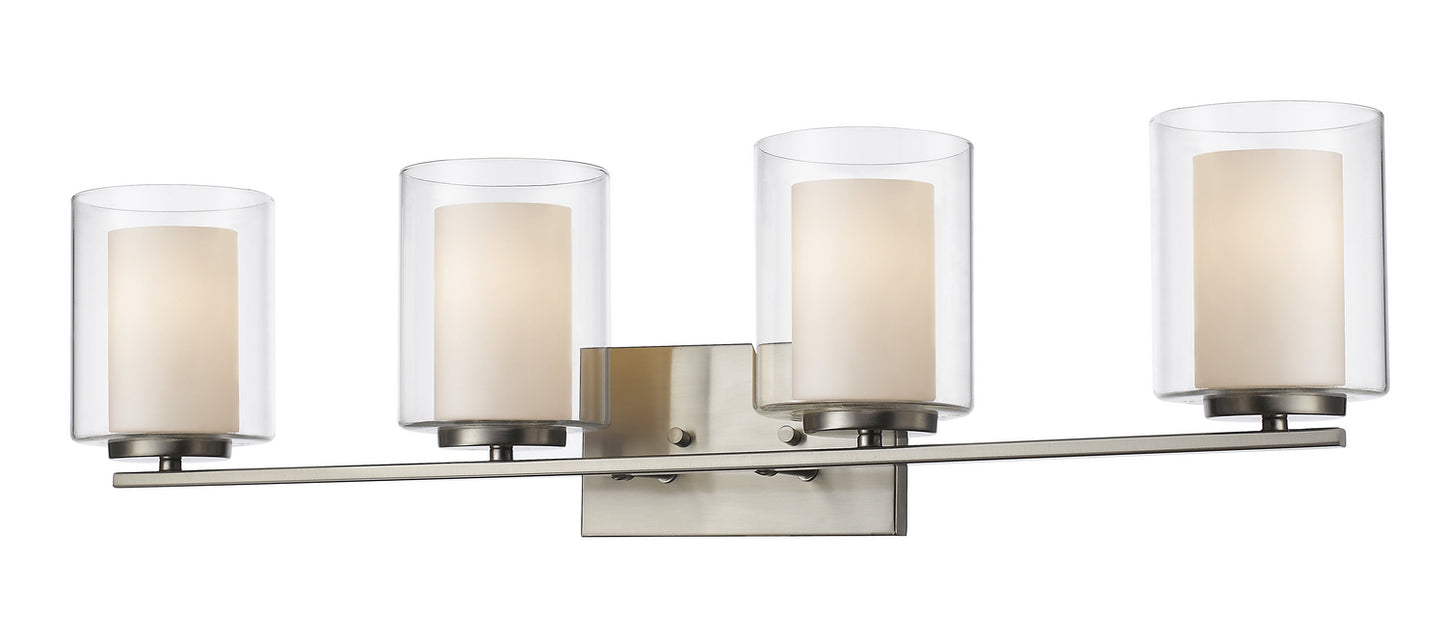 Z-Lite - 426-4V-BN - Four Light Vanity - Willow - Brushed Nickel