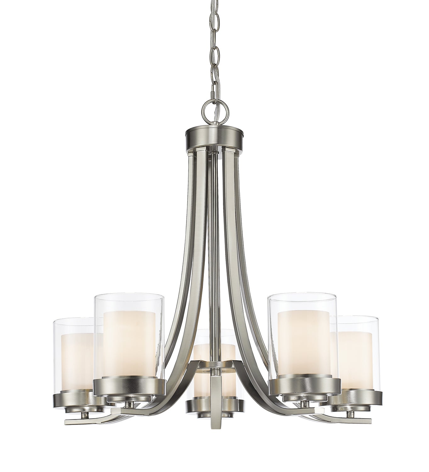 Z-Lite - 426-5-BN - Five Light Chandelier - Willow - Brushed Nickel