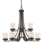 Z-Lite - 426-9-OB - Nine Light Chandelier - Willow - Olde Bronze