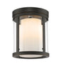 Z-Lite - 426F-OB - Three Light Flush Mount - Willow - Olde Bronze