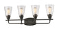 Z-Lite - 428-4V-OB - Four Light Vanity - Annora - Olde Bronze