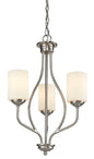 Z-Lite - 434-3-BN - Three Light Chandelier - Cardinal - Brushed Nickel