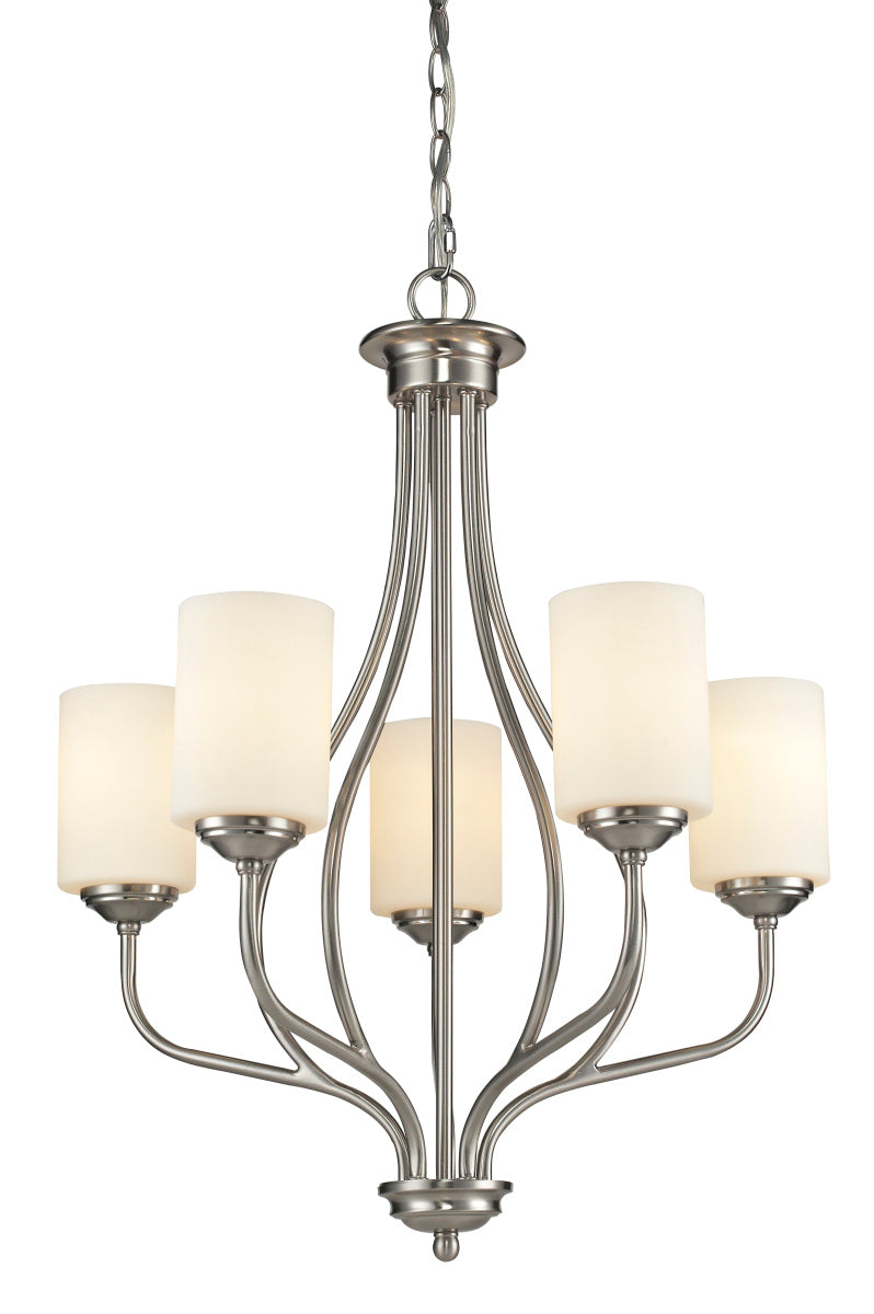 Z-Lite - 434-5-BN - Five Light Chandelier - Cardinal - Brushed Nickel