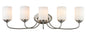 Z-Lite - 434-5V-BN - Five Light Vanity - Cardinal - Brushed Nickel