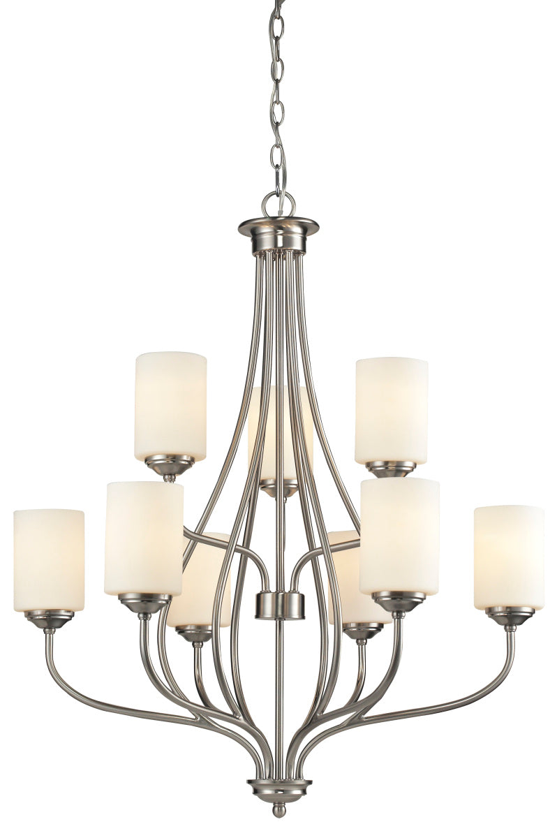 Z-Lite - 434-9-BN - Nine Light Chandelier - Cardinal - Brushed Nickel