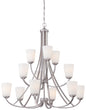 Minka-Lavery - 4968-84 - 12 Light Chandelier - Overland Park - Brushed Nickel