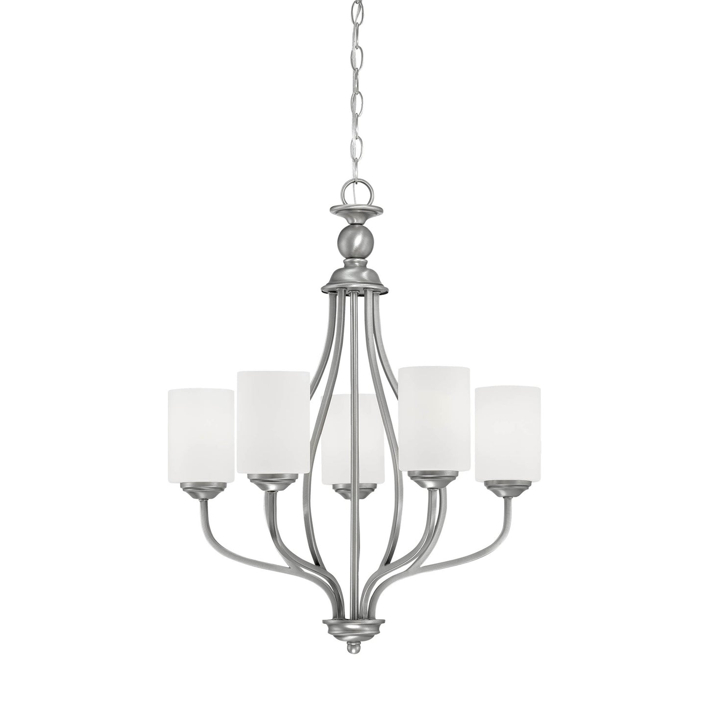 Millennium - 3055-BPW - Five Light Chandelier - Lansing - Brushed Pewter