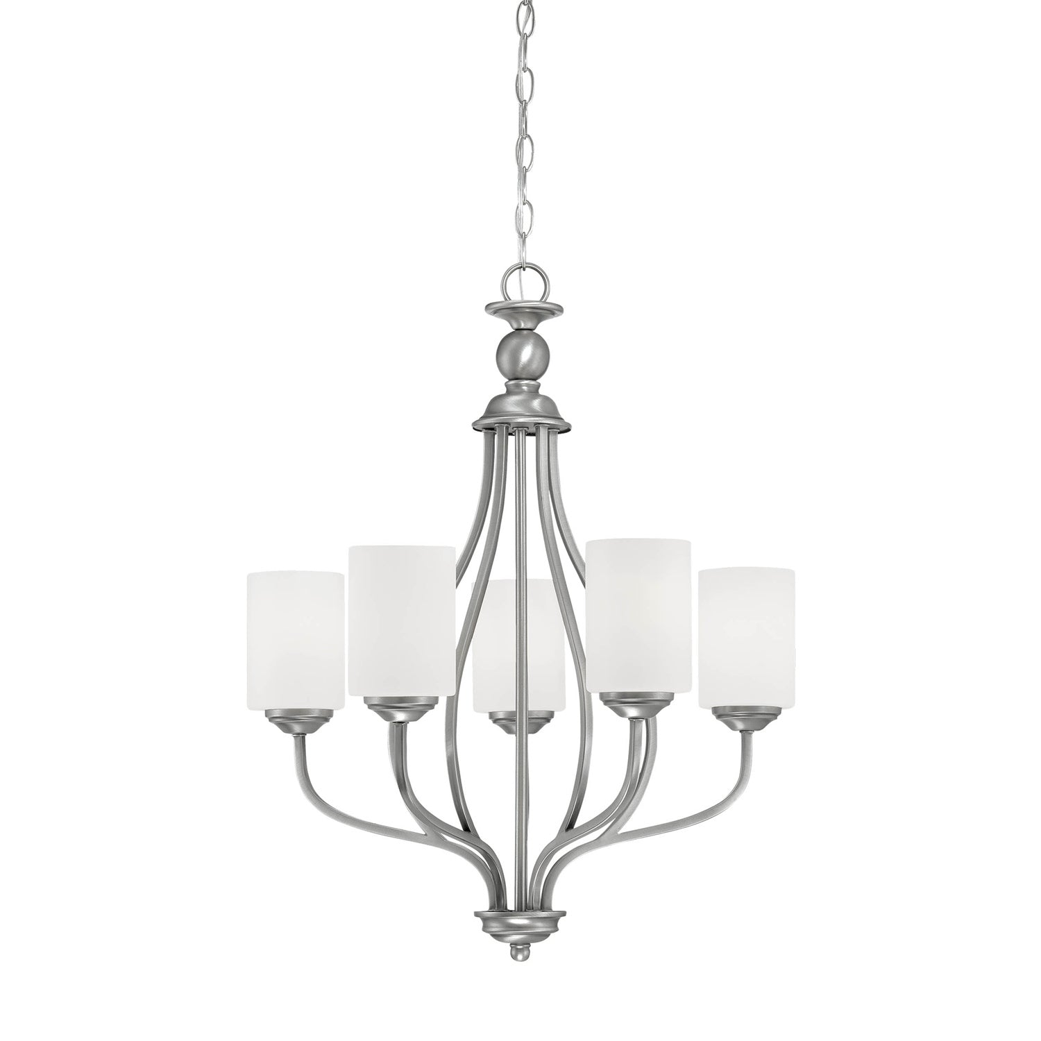 Millennium - 3055-BPW - Five Light Chandelier - Lansing - Brushed Pewter