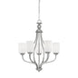 Millennium - 3055-BPW - Five Light Chandelier - Lansing - Brushed Pewter