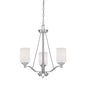 Millennium - 3153-SN - Three Light Chandelier - Durham - Satin Nickel