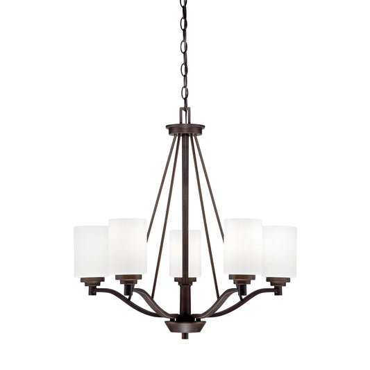 Millennium - 3155-RBZ - Five Light Chandelier - Durham - Rubbed Bronze