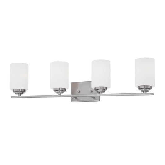 Millennium - 3184-SN - Four Light Vanity - Durham - Satin Nickel