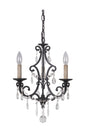 Craftmade - 38923-MBK - Three Light Chandelier - Bentley - Matte Black