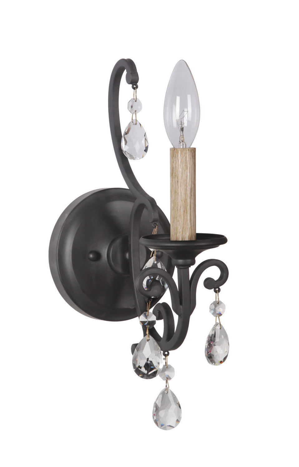 Craftmade - 38961-MBK - One Light Wall Sconce - Bentley - Matte Black