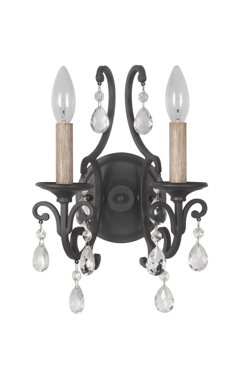 Craftmade - 38962-MBK - Two Light Wall Sconce - Bentley - Matte Black