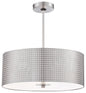 George Kovacs - P5743-084 - Three Light Pendant - Grid - Brushed Nickel