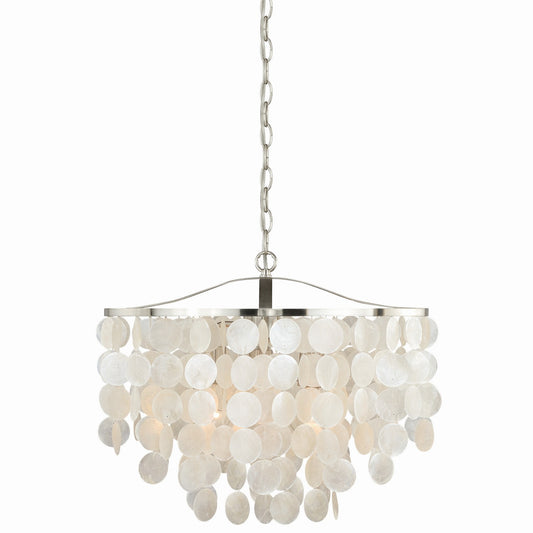 Vaxcel - P0139 - Three Light Pendant - Elsa - Satin Nickel