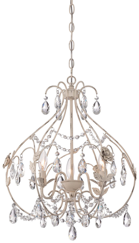 Minka-Lavery - 3154-648 - Three Light Mini Chandelier - Isabella'S Crown - Provencal Blanc