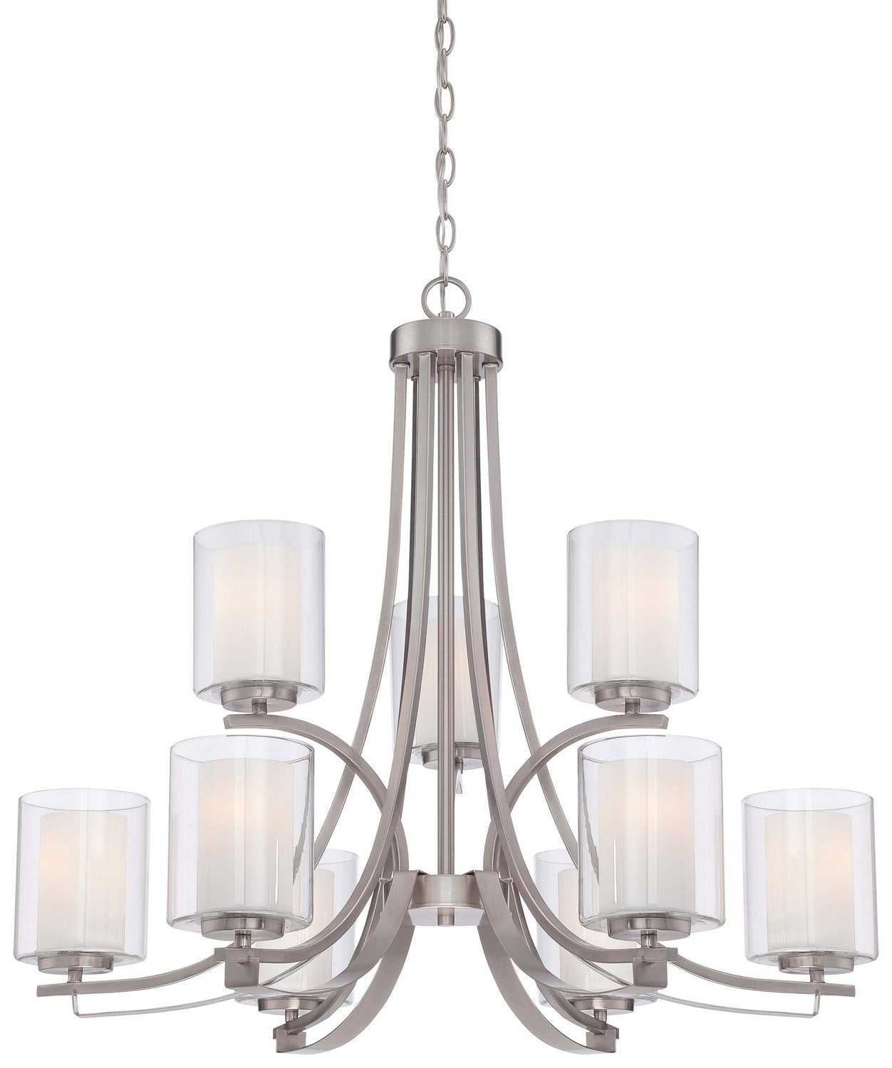 Minka-Lavery - 4109-84 - Nine Light Chandelier - Parsons Studio - Brushed Nickel