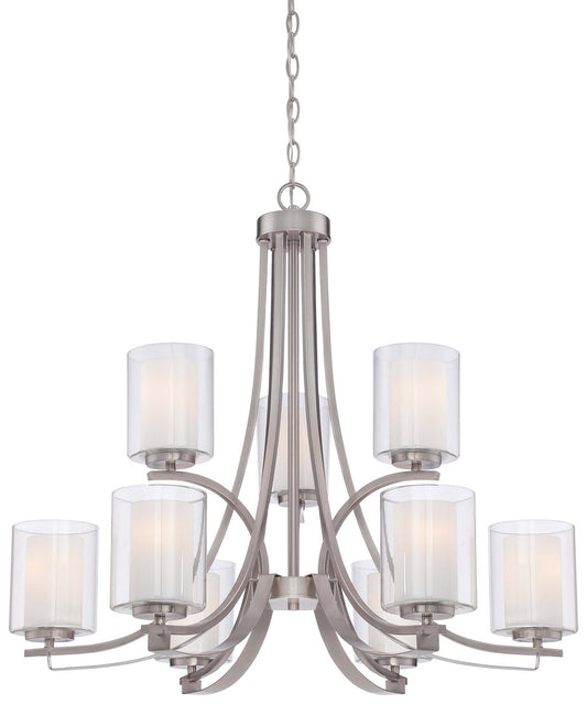 Minka-Lavery - 4109-84 - Nine Light Chandelier - Parsons Studio - Brushed Nickel