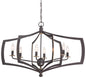 Minka-Lavery - 4376-579 - Six Light Chandelier - Middletown - Downton Bronze With Gold Highlights