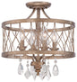 Minka-Lavery - 4403-581 - Four Light Mini Chandelier (Convertible To Semi Flush) - West Liberty - Olympus Gold