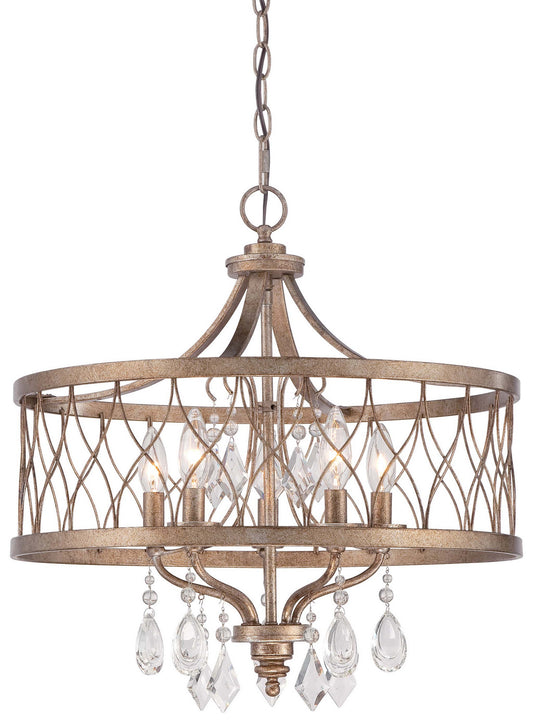 Minka-Lavery - 4404-581 - Five Light Chandelier - West Liberty - Olympus Gold