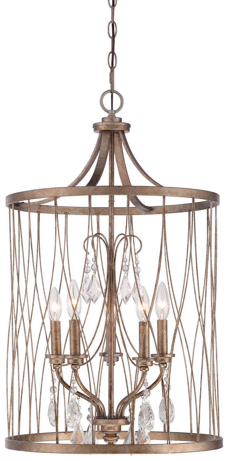 Minka-Lavery - 4405-581 - Five Light Pendant - West Liberty - Olympus Gold