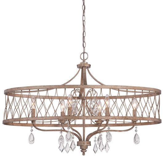 Minka-Lavery - 4407-581 - Six Light Island Pendant - West Liberty - Olympus Gold