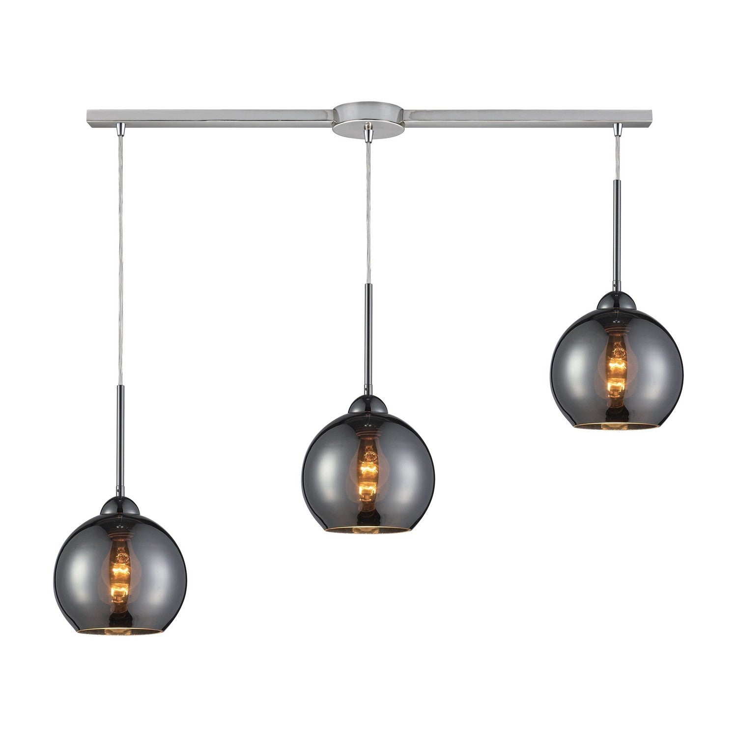 ELK Home - 10240/3L-CHR - Three Light Pendant - Cassandra - Polished Chrome