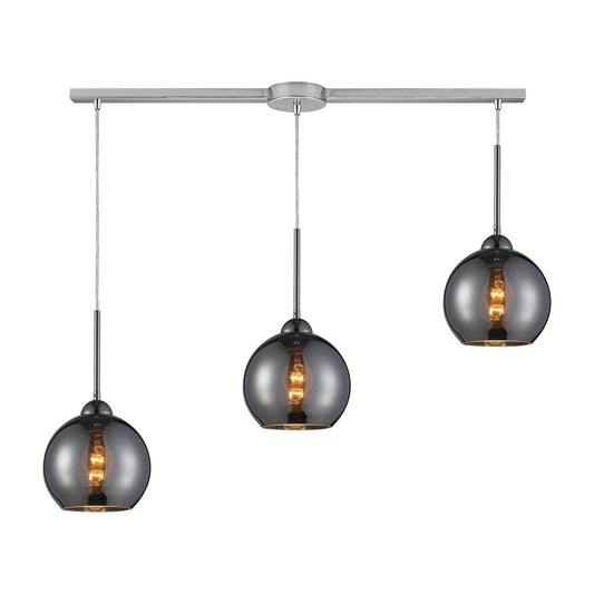 ELK Home - 10240/3L-CHR - Three Light Pendant - Cassandra - Polished Chrome