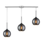 ELK Home - 10240/3L-CHR - Three Light Pendant - Cassandra - Polished Chrome