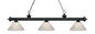 Z-Lite - 200-3MB-PWH - Three Light Billiard - Riviera - Matte Black