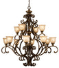 Crystorama - 7412-BU - 12 Light Chandelier - Norwalk - Bronze Umber