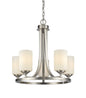 Z-Lite - 435-5BN - Five Light Chandelier - Bordeaux - Brushed Nickel