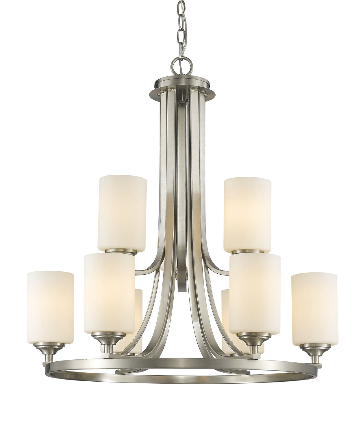 Z-Lite - 435-9BN - Nine Light Chandelier - Bordeaux - Brushed Nickel