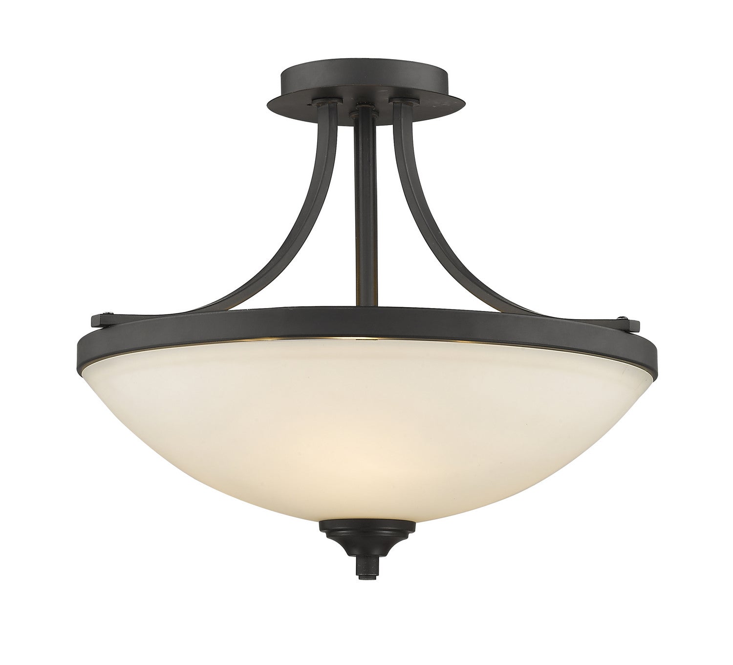 Z-Lite - 435SF-BRZ - Three Light Semi Flush Mount - Bordeaux - Bronze