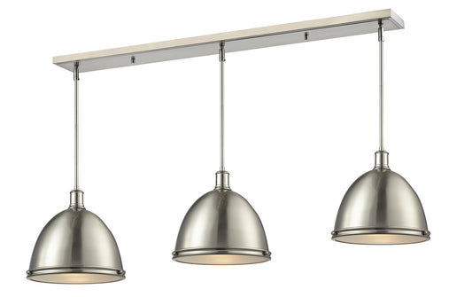 Z-Lite - 710P13-3BN - Three Light Linear Chandelier - Mason - Brushed Nickel