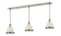 Z-Lite - 714MP-3BN - Three Light Linear Chandelier - Mason - Brushed Nickel