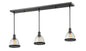 Z-Lite - 716MP-3BRZ - Three Light Linear Chandelier - Mason - Bronze