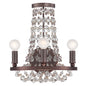 Crystorama - 1542-CB-MWP - Three Light Wall Sconce - Channing - Chocolate Bronze