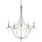 Crystorama - 435-SA - Five Light Chandelier - Metro - Antique Silver