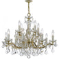 Crystorama - 4379-GD-CL-SAQ - 12 Light Chandelier - Maria Theresa - Gold